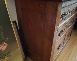 Vintage Eastlake Style Oak Dresser third image