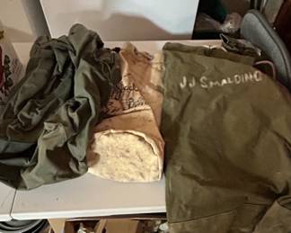 Vintage US Military Canvas Duffle Bags Sea Bags