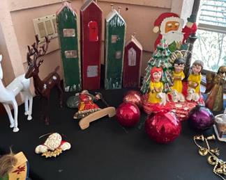 Vintage Christmas  Easter Holiday Figurine Collection Lot fifth image