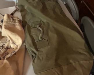 Vintage US Military Canvas Duffle Bags Sea Bags fourth image