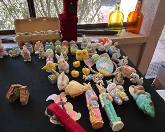 Vintage Christmas  Easter Holiday Figurine Collection Lot sixth image