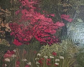 Edward Potts Garden Landscape Oil Painting second image