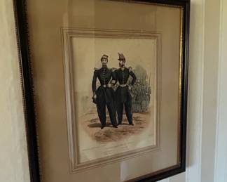 Garde Nationale Mobile Military Uniform Lithograph