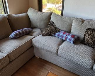 LaZBoy UShaped Sleeper Recliner Sectional third image