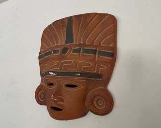 Mexican Terracotta MayanStyle Wall Mask second image