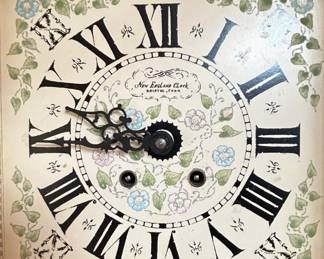 New England Clock Company Floral Wall Clock third image