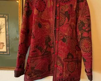 Reversible Suzani Floral Quilted Jacket