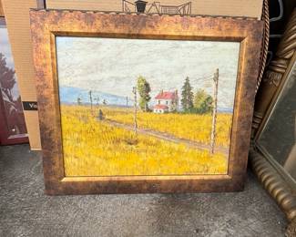 Farmhouse Landscape Painting