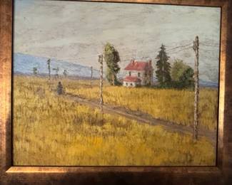D. Jackson Rural Landscape Oil Painting    