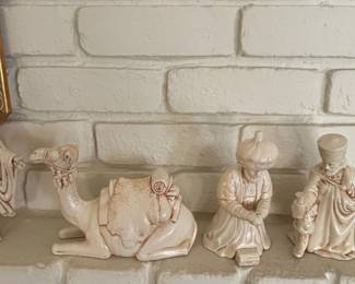 Vintage Atlantic Mold Ceramic Nativity Set