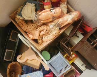 Vintage dolls & Furniture