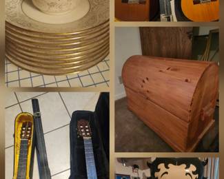 Lennox 45pc, Alvarez Takamine Yamaha, Chest, 6 foot Betty Statue