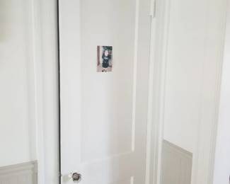 Vintage interior door with crystal knob