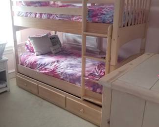 Bunk bed with trundle!