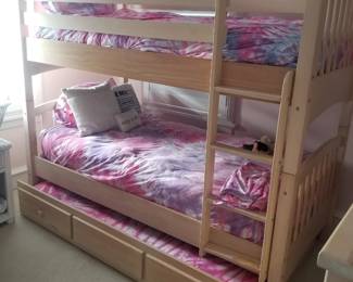 Bunk bed with trundle!