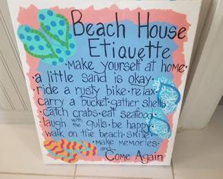 Beach House Etiquette