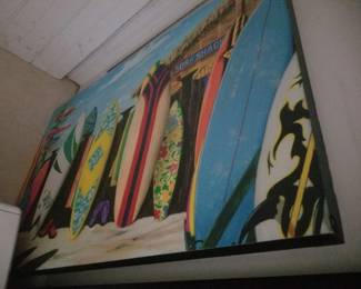 Surfboard art
