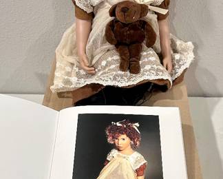 Zwergnase Artline Girl with bear doll.