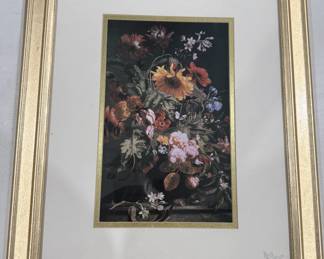 Decorative floral print