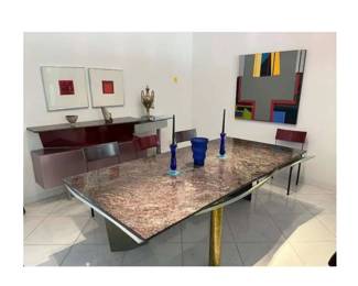 5 Piece Lot of 1990s Post Modern Custom Made Designer furniture by James Hong. Call for details. Not on site.
