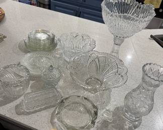 Selection of cut crystal