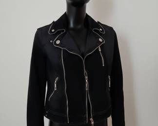 Vintage Versace Jeans Couture Black Denim Biker Jacket