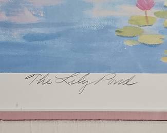 Balboa Park Lily Pond Lithograph by R. Ayres (1990)