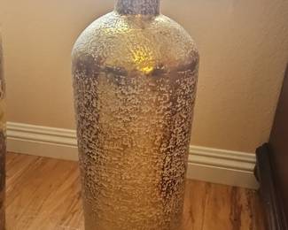 Marina Home Interiors Gold Textured Bottle Vase