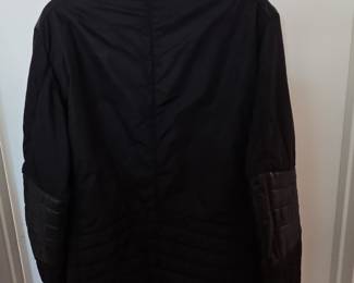 Gucci Black Nylon and Quilted Leather Biker Jacket