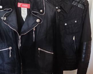 Versace Jeans Couture Leather Jacket and Gucci Zip-Up Jacket