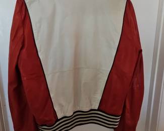 Gucci SS2008 Propaganda Red & White Biker Leather Jacket