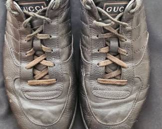 Gucci Rhyton Leather Sneakers