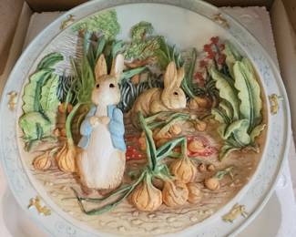 Bradford Exchange Beatrix Potter A Pocket Full of Onions Collector Plate