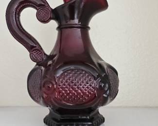 Avon Cape Cod Ruby Red Glass Cruet