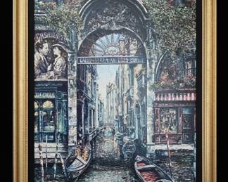 Vadik Suljakov Venice Canal Scene