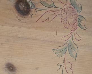 French Provincial Style Bombe Two-Drawer Pine Nightstand