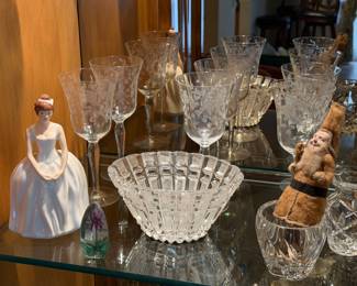 Crystal stemware and servingware