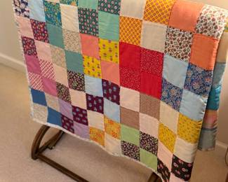 Handmade quilt and stand