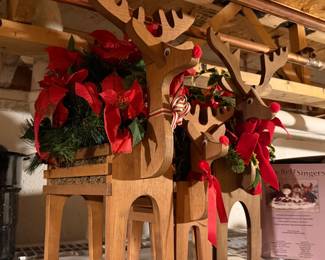 Christmas reindeer planters