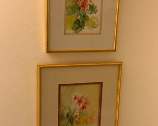 Watercolor floral art