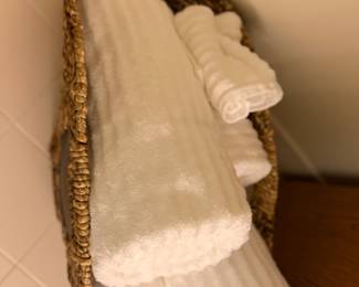 Plush bath towels