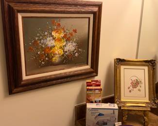 Oil, painting, floral design