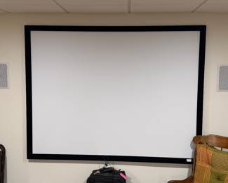 Overhead projector screen TV