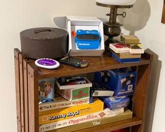 Bookshelf and board games