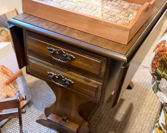 Early American side table wooden