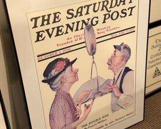Multiple Saturday evening post posters