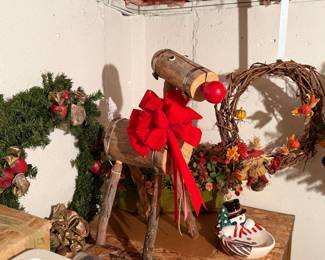 Christmas wreath and decor