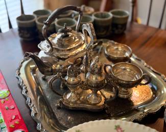 Silver serving set