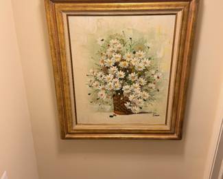 Floral oil painting