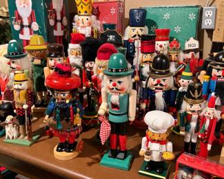 Large collection of nutcrackers